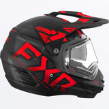 Torque X Team Helmet with Electric Shield & Sun Shade 2023 - Black/Red