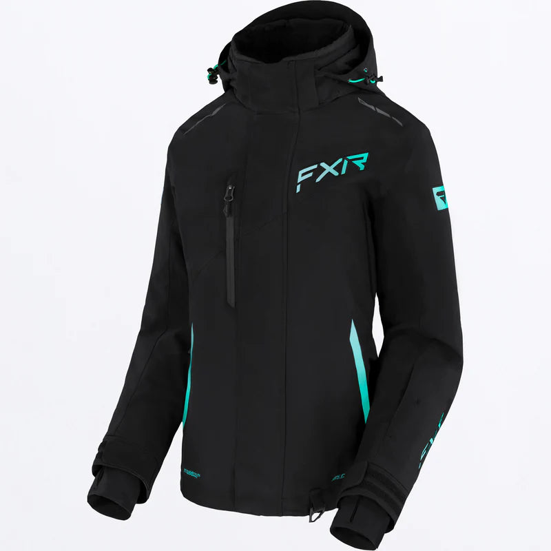 Women's Edge Jacket 2026 - Black/Seafoam-Mint Fade