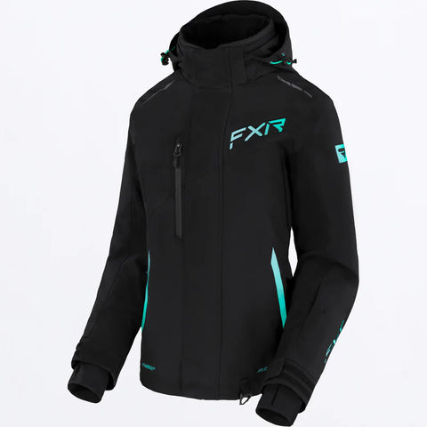 Women's Edge Jacket 2025 - Black/Seafoam-Mint Fade