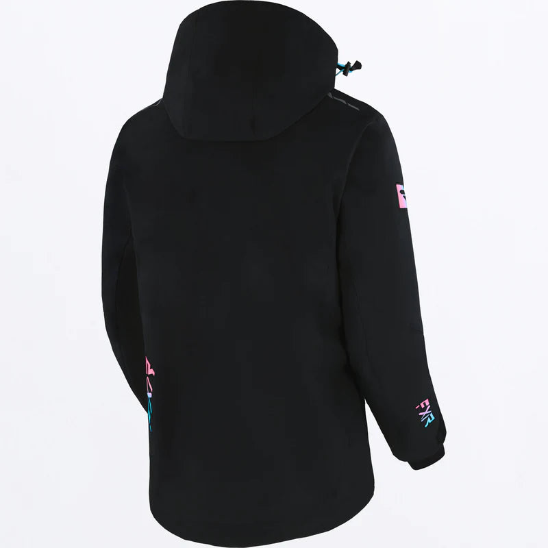 Women's Edge Jacket 2026 - Black/Sky Blue-E Pink Fade