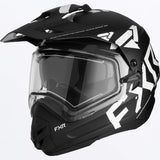 Torque X Team Helmet with Electric Shield & Sun Shade 2023 - Black/White
