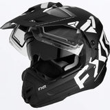 Torque X Team Helmet with Electric Shield & Sun Shade 2023 - Black/White