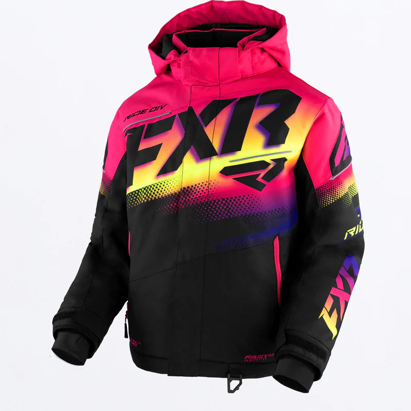 Youth Boost Jacket 2025 - Black/Neon Fusion