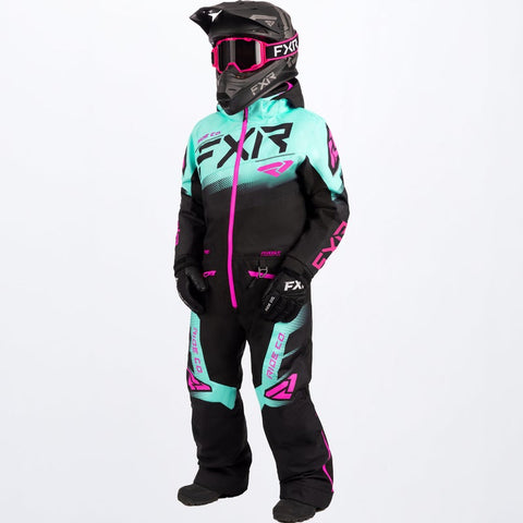 Child/Youth Boost Monosuit - Black/Seafoam/Electric Pink