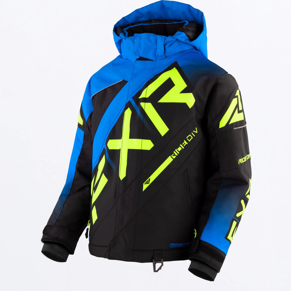 FXR Youth CX Jacket  - Blue Fade/Black/HiVis