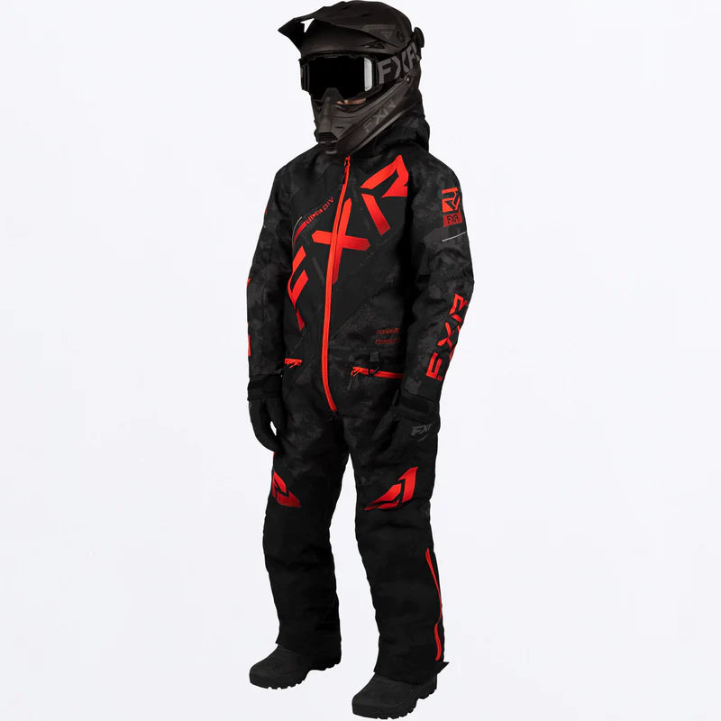 Youth CX Monosuit 2026 - Black Camo/Red Fade