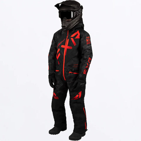 Youth CX Monosuit 2023 - Black Camo/Red Fade
