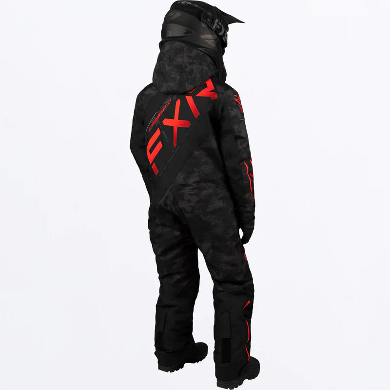 Youth CX Monosuit 2026 - Black Camo/Red Fade