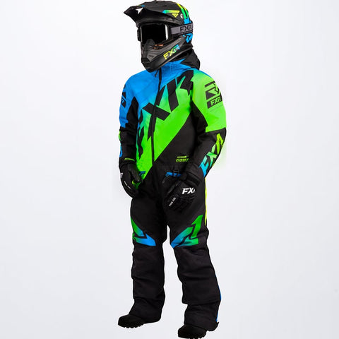 Child/Youth CX Monosuit 2022 - Lime-Blue Fade/Black