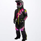Youth CX Monosuit 2022 - Black/Raspberry Fade/Hi VIs