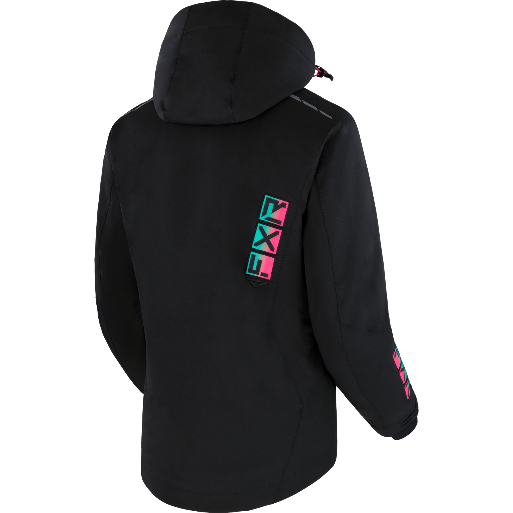 Women's Evo FX Jacket 2026 - Black/Mint-Electric Pink Fade