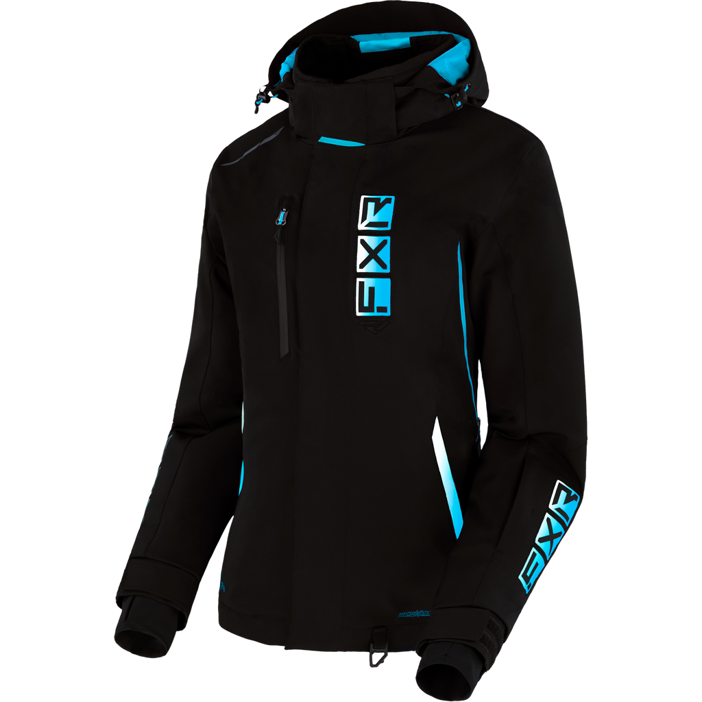 Women's Evo FX Jacket 2026- Black/Sky-White Fade