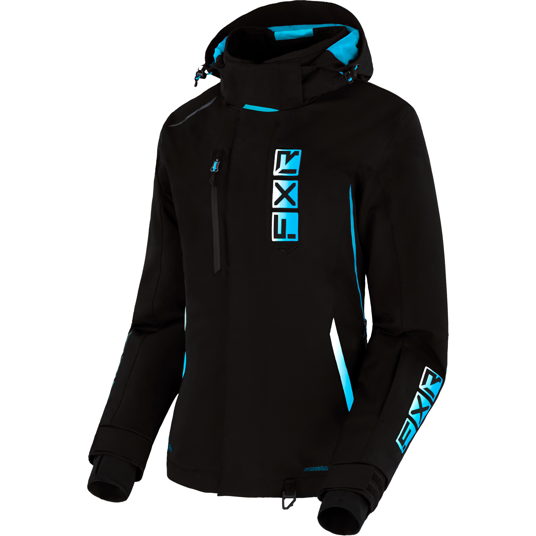Women's Evo FX Jacket 2026- Black/Sky-White Fade