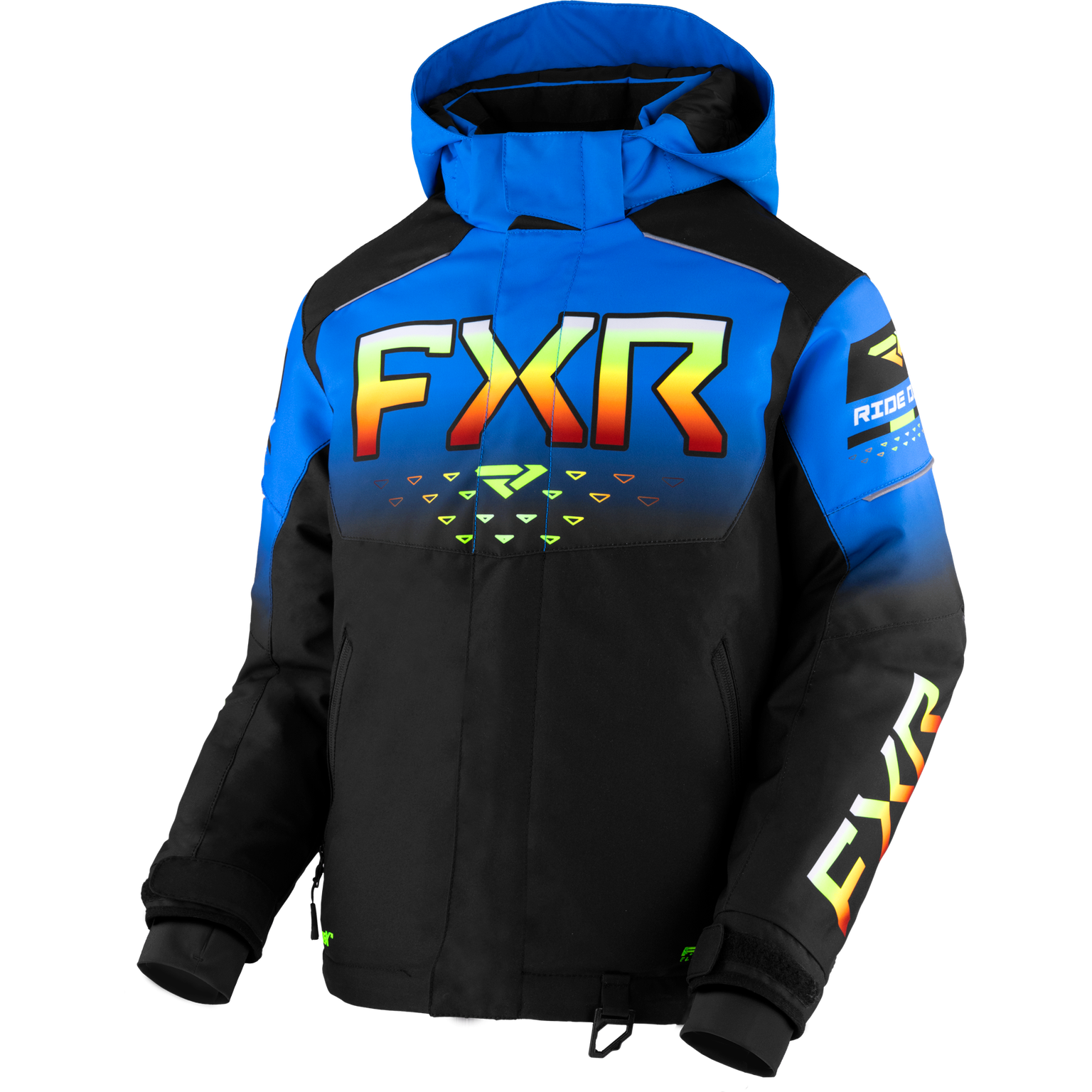 Youth Helium Jacket 2026 - Black/Blue/Inferno