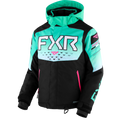 Youth Helium Jacket 2026 - Black/Mint Fade/Electric Pink