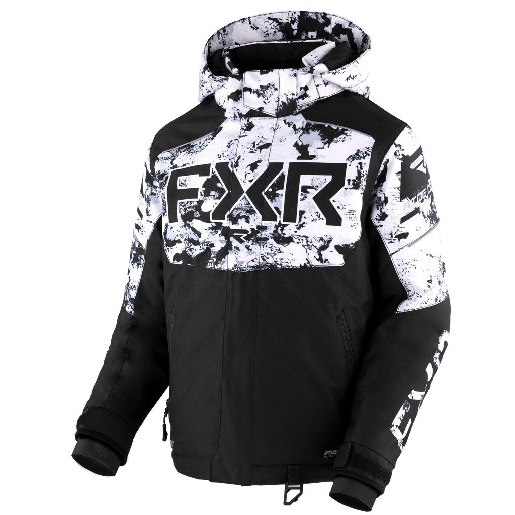 Child Helium Jacket 2026 - Black/White Camo