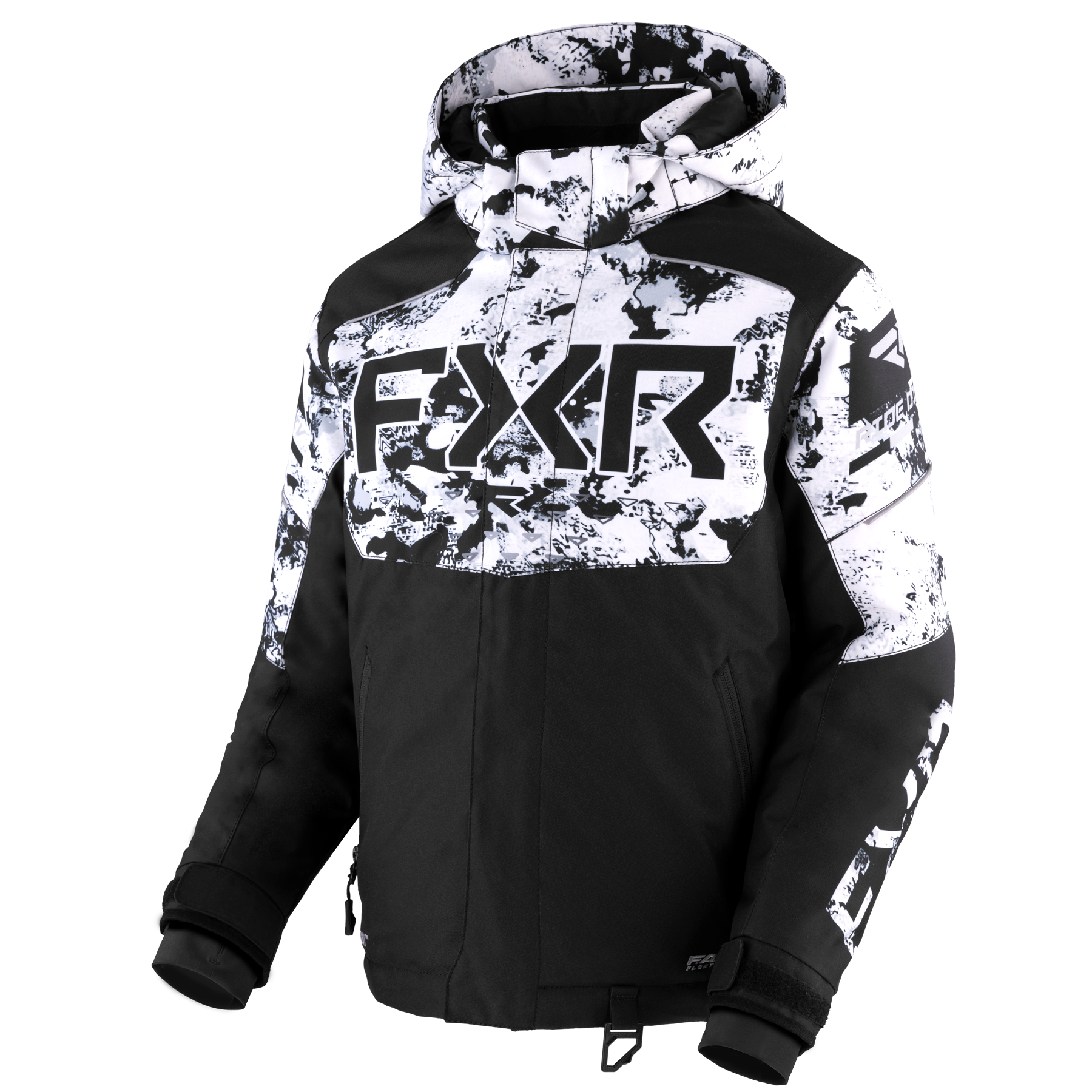 Child Helium Jacket 2026 - Black/White Camo
