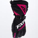 Youth Helix Race Glove 2024 - Black/Fuchsia