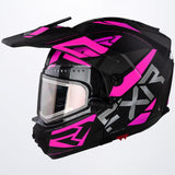 Maverick X Helmet w/ Electric Heated Shield 2024- Black/Fuchsia