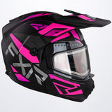 Maverick X Helmet w/ Electric Heated Shield 2024- Black/Fuchsia