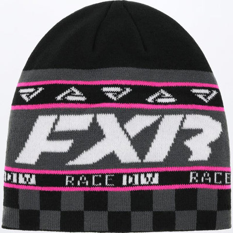 Race Division Beanie 22 - Black/Electric Pink