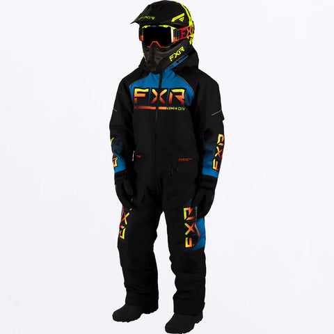 Child Recruit Monosuit 2023 - Black/Blue/Inferno