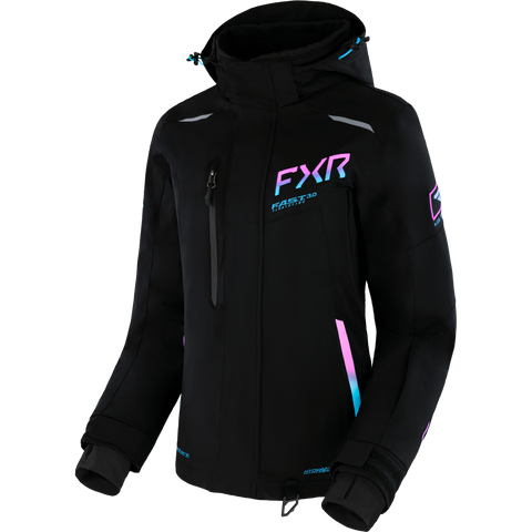 Women's Renegade FX Jacket 2025 - Black/Sky Blue-Electric Pink Fade