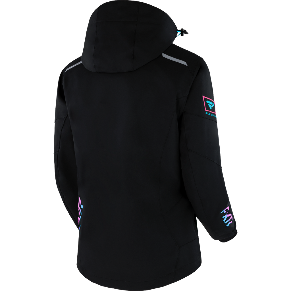 Women's Renegade FX Jacket 2026 - Black/Sky Blue-Electric Pink Fade