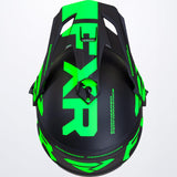 Torque X Team Helmet with Electric Shield & Sun Shade 22 - Black /Lime