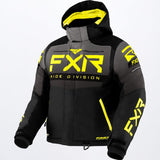 Youth Helium Jacket 22 - Black/Charcoal Fade/Hi Vis